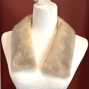 Vintage White Mink Fur Collar